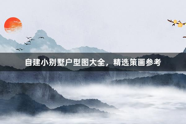 自建小别墅户型图大全，精选策画参考